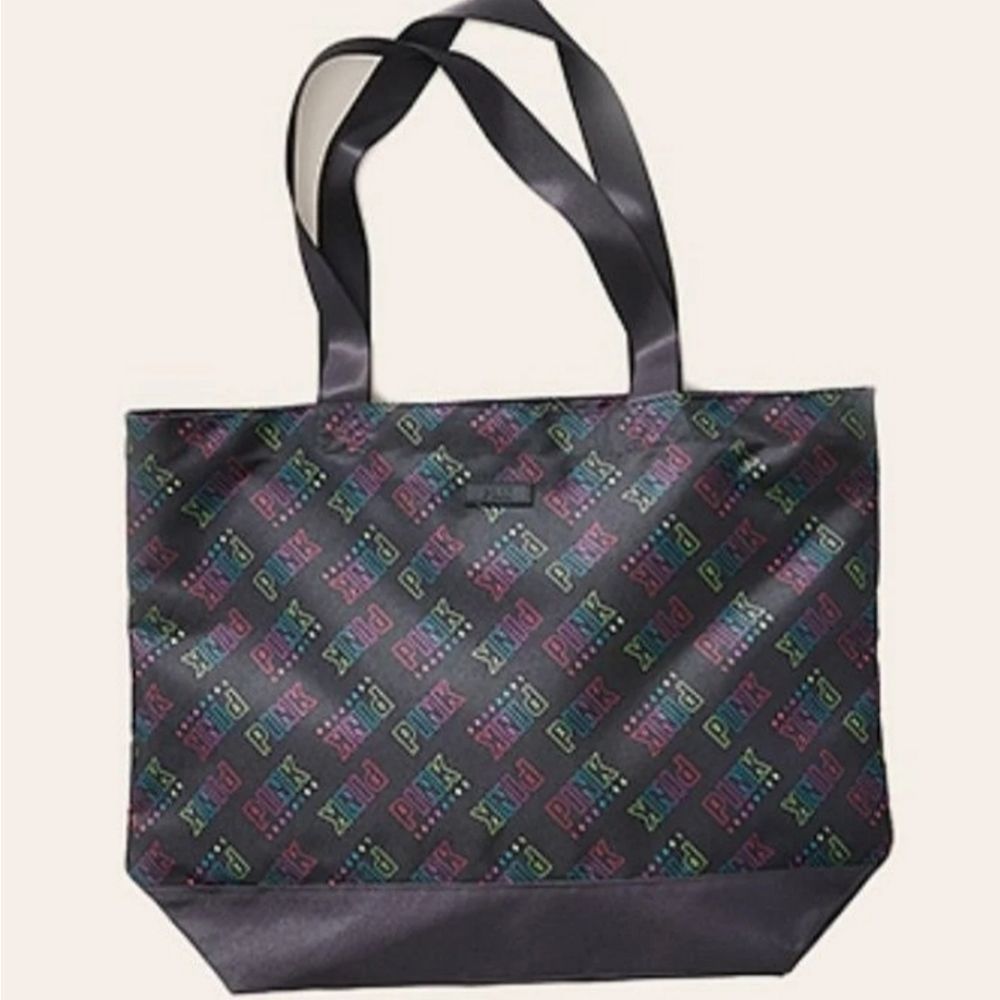 PINK VS Rainbow Logo Large Tote Bag Victoria Secret